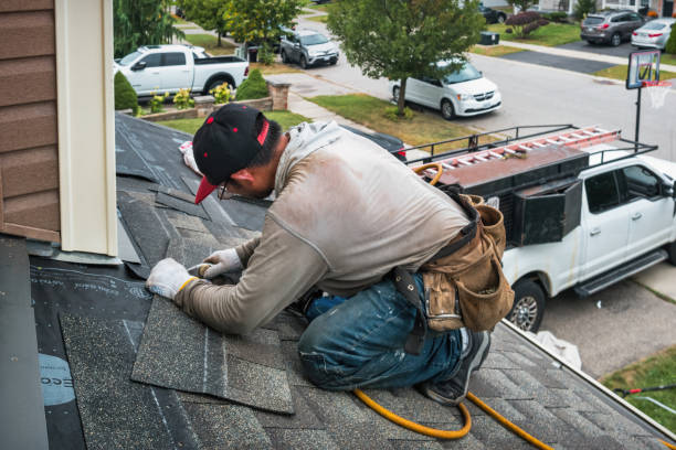 Professional Roof Leak Repair technician working in Ocean Park, ME